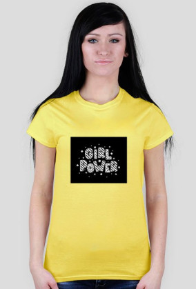 KOSZULKA GIRL POWER Z NAPISEM I LOGIEM NASZEGO TS3