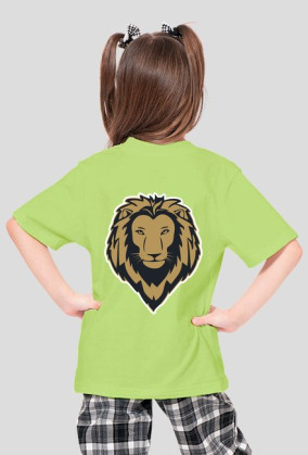 Koszulka dla dziewczynki z logiem i napisem