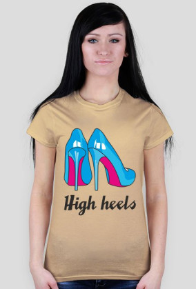 High heels - Koszulka damska