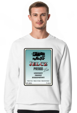 Bluza bez kaptura biała Jelcz PR110D Lux