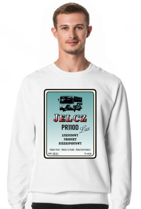 Bluza bez kaptura biała Jelcz PR110D Lux