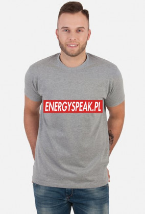 Koszulka z napisem Energyspeak w boxie SUPREME