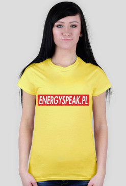 Koszulka z napisem Energyspeak w boxie SUPREME