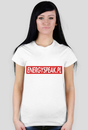 Koszulka z napisem Energyspeak w boxie SUPREME