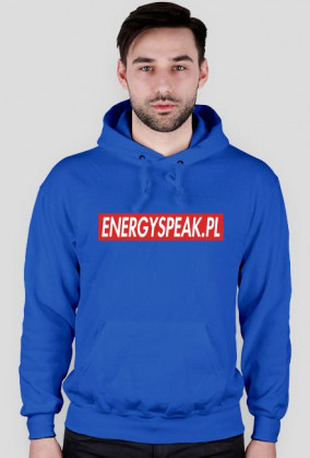 Bluza z kapturem i napisem Energyspeak w boxie SUPREME
