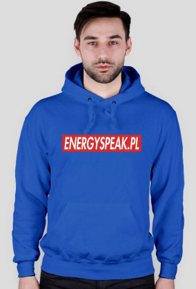 Bluza z kapturem i napisem Energyspeak w boxie SUPREME