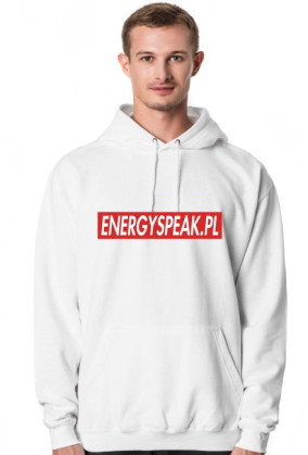 Bluza z kapturem i napisem Energyspeak w boxie SUPREME