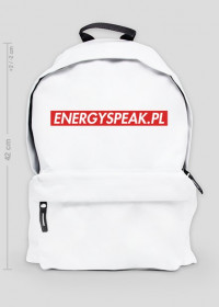 Plecak z napisem energyspeak w boxsie supreme