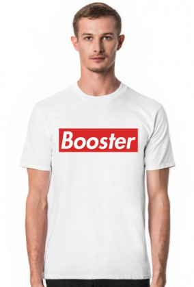 Koszulka z napisem Booster (Technik ts3 ) w boxie SUPREME