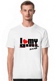 Koszulka I LOVE MY SAAB