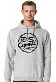 Bluza szara CompactCollective. z napisem na plecach UNISEX