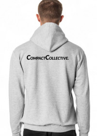 Bluza szara CompactCollective. z napisem na plecach UNISEX
