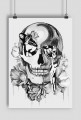 Plakat | B&W Skull