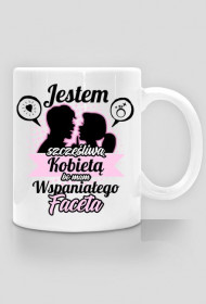 Kubek Jestem szczęśliwą kobietą bo mam wspaniałego faceta