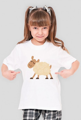 T-Shirt Owieczka Dziewczynka