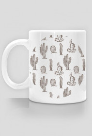Kubek Brązowy kaktus