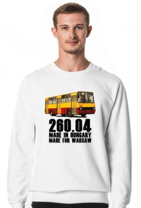 Bluza bez kaptura biała 260.04