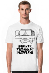 Koszulka biała Proszę Trzasnąć Drzwiami