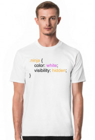 Koszulka #ninja WHITE
