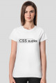 Koszulka #css WHITE