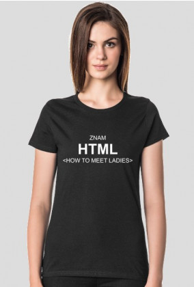 Koszulka #html BLACK