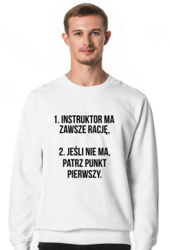 bluza męska - instruktor ma zawsze rację