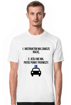 t-shirt męski - instruktor ma zawsze rację 3