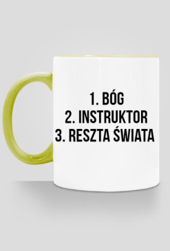kubek, kolorowe ucho - instruktor