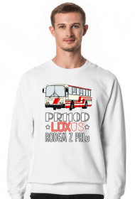 Bluza bez kaptura biała Luksus Rodem z PRLu