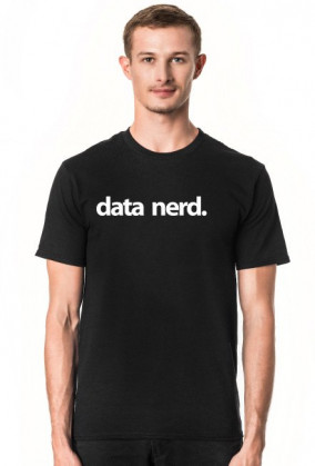 Koszulka męska idealna na tani i praktyczny prezent dla chłopaka informatyka, programisty, pod choinkę, na urodziny, na mikołajki, na walentynki - Data Nerd