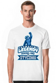 Koszulka męska Prawdziwe legendy rodzą się w styczniu
