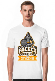 Koszulka męska Najlepsi faceci rodzą się w styczniu 2