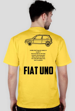 Fiat Uno - plecy (jasne koszulki)