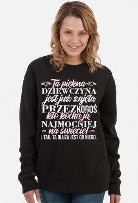 Bluza damska Ta piękna dziewczyna jest już zajęta 2