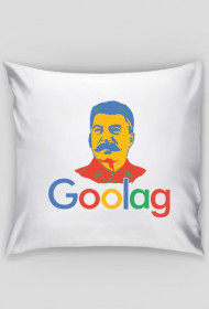 Poduszka z śmiesznym napisem, dobra na tani prezent dla programisty, informatyka - Goolag Stalin (Google)