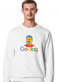 Bluza męska bez kaptura dobra na śmieszny i ciekawy prezent dla programisty, informatyka - Goolag, Gułag, Stalin (Google)