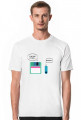 Męski T-shirt ciekawy pomysł na śmieszny prezent dla programisty, informatyka - Floppy Disk, Pendrive "I am your Father"," Nooo!!"