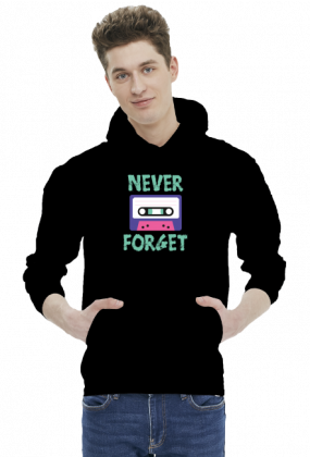 Bluza męska z kapturem pomysł na prezent dla chłopaka programisty, informatyka - Never Forget