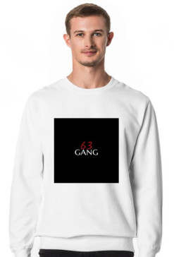 Bluza męska biała "63 GANG"
