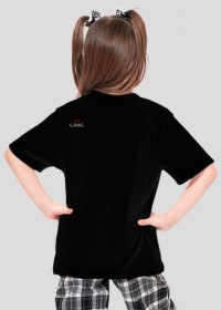 Koszulka dziewczęca czarna "63 GANG KIDDO"