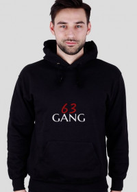 Bluza męska czarna "63 GANG"