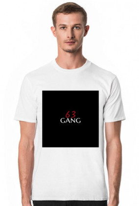 Koszulka męska biała '63 GANG"