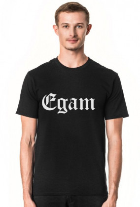 Koszulka męska czarna "EGAM"