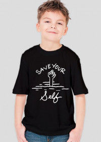 save yourself czarna koszulka dziecięca