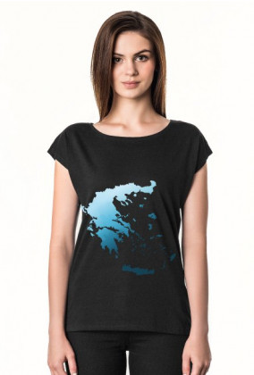 Koszulka damska z mapą Grecji