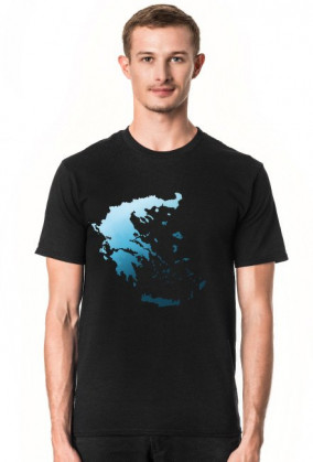 Koszulka męska z mapą Grecji