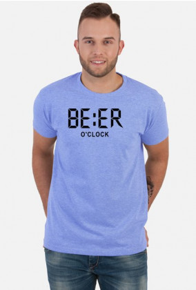 T-shirt męski Piwo - BEER o'clock, Premium Cotton , Gildan, 190 G/m2