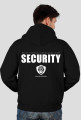 Bluza męska z kapturem, rozpinana SECURITY