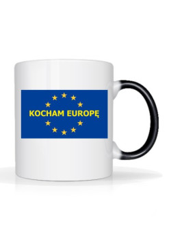 Dwustronny kubek "Kocham Europę"