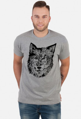 Koszulka męska wilk